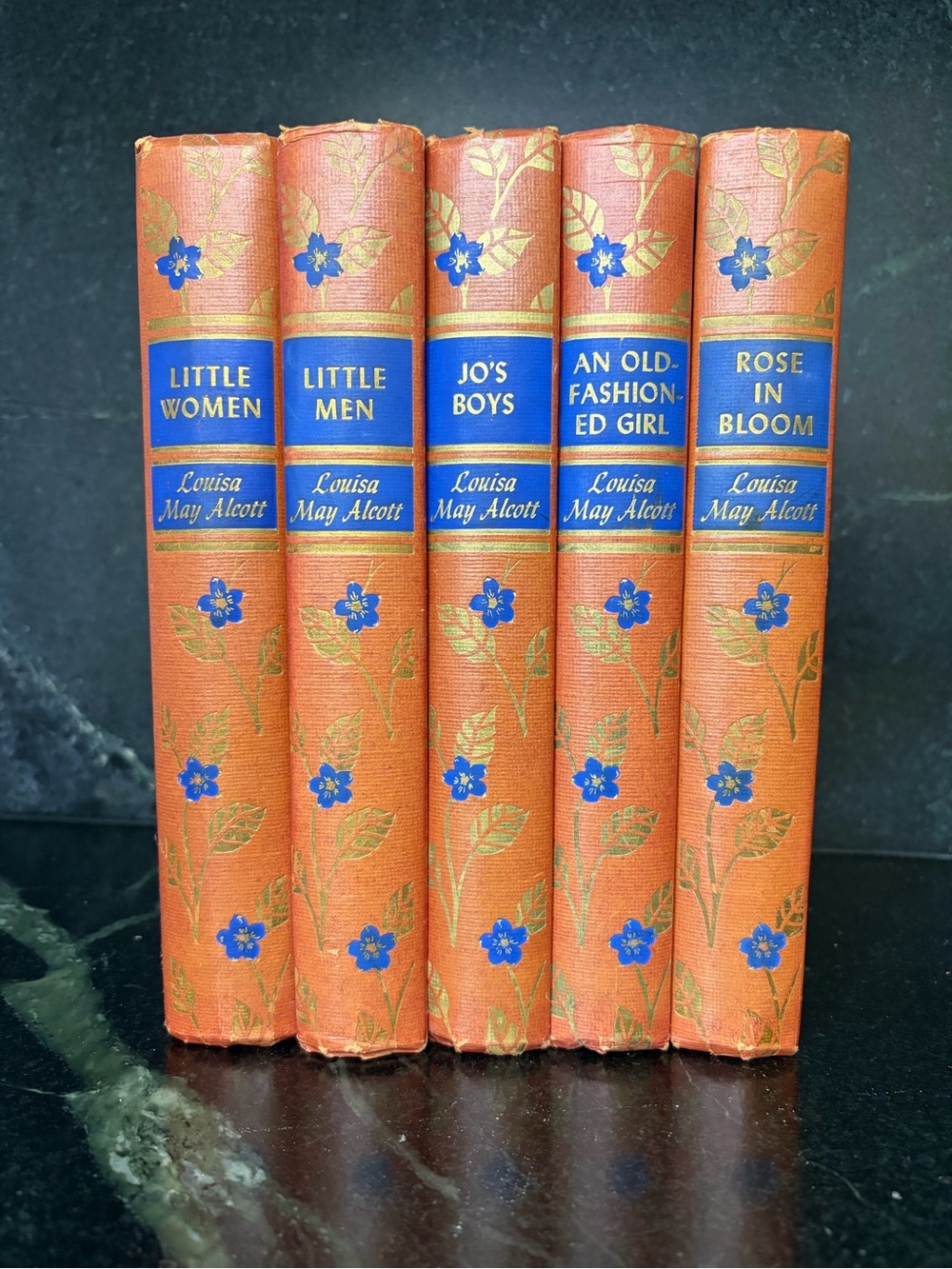 1940s Louisa May Alcott five hardcover book set inc Little Women Great condition